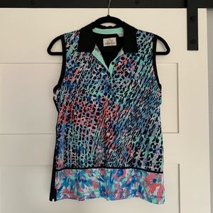 Multi colored golf tank